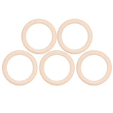 20Pcs Wood Baby Natural Teething Rings DIY Jewelry Circle Pendant Craft Making Accessory70mm