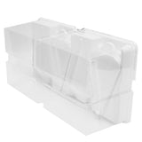 10pcs Baking Cake Box 4 Grid Triangular Transparent Material Cake Box for Dessert Bakery - Side View
