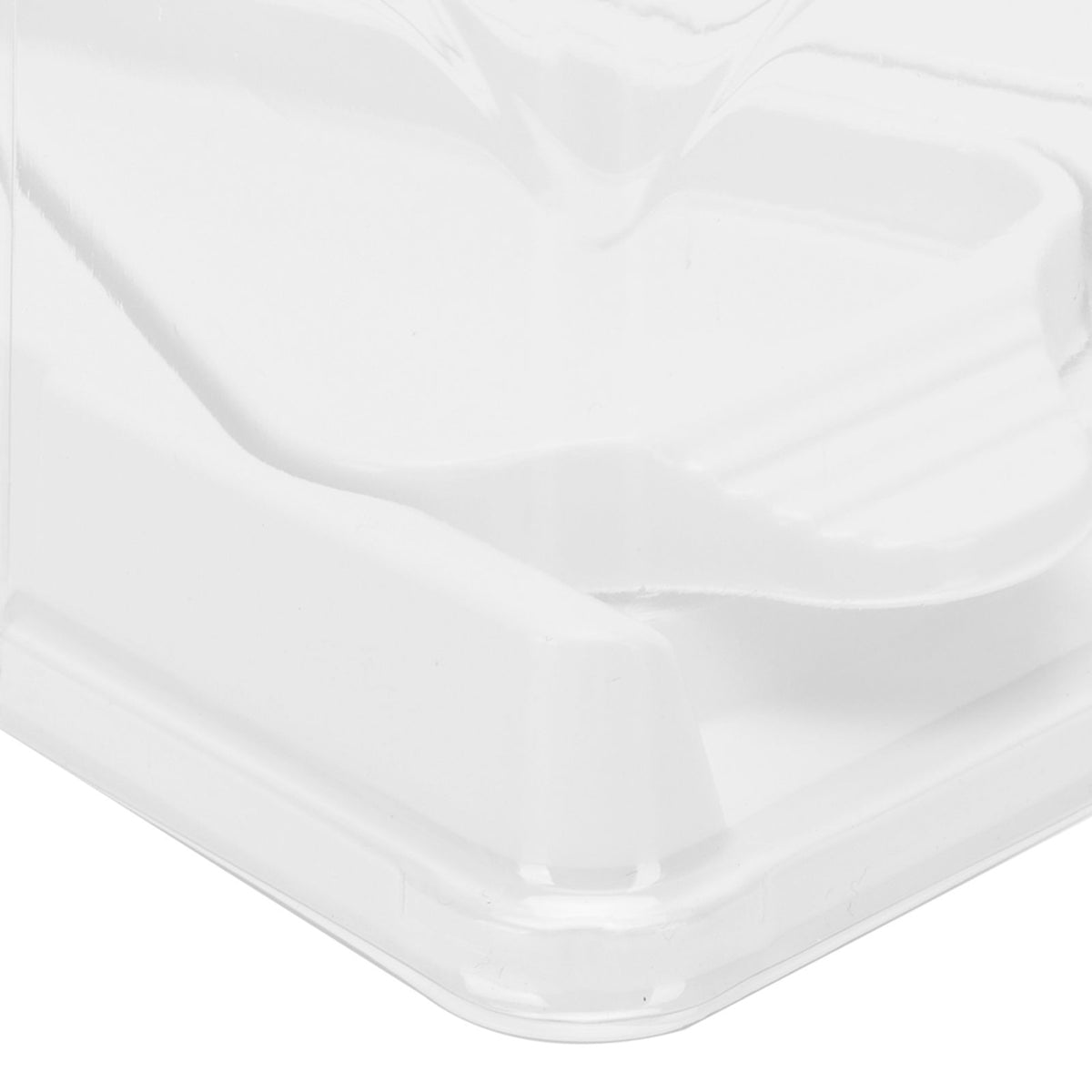 10pcs Baking Cake Box 4 Grid Triangular Transparent Material Cake Box for Dessert Bakery