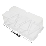 10pcs Baking Cake Box 4 Grid Triangular Transparent Material Cake Box for Dessert Bakery - Extra Image