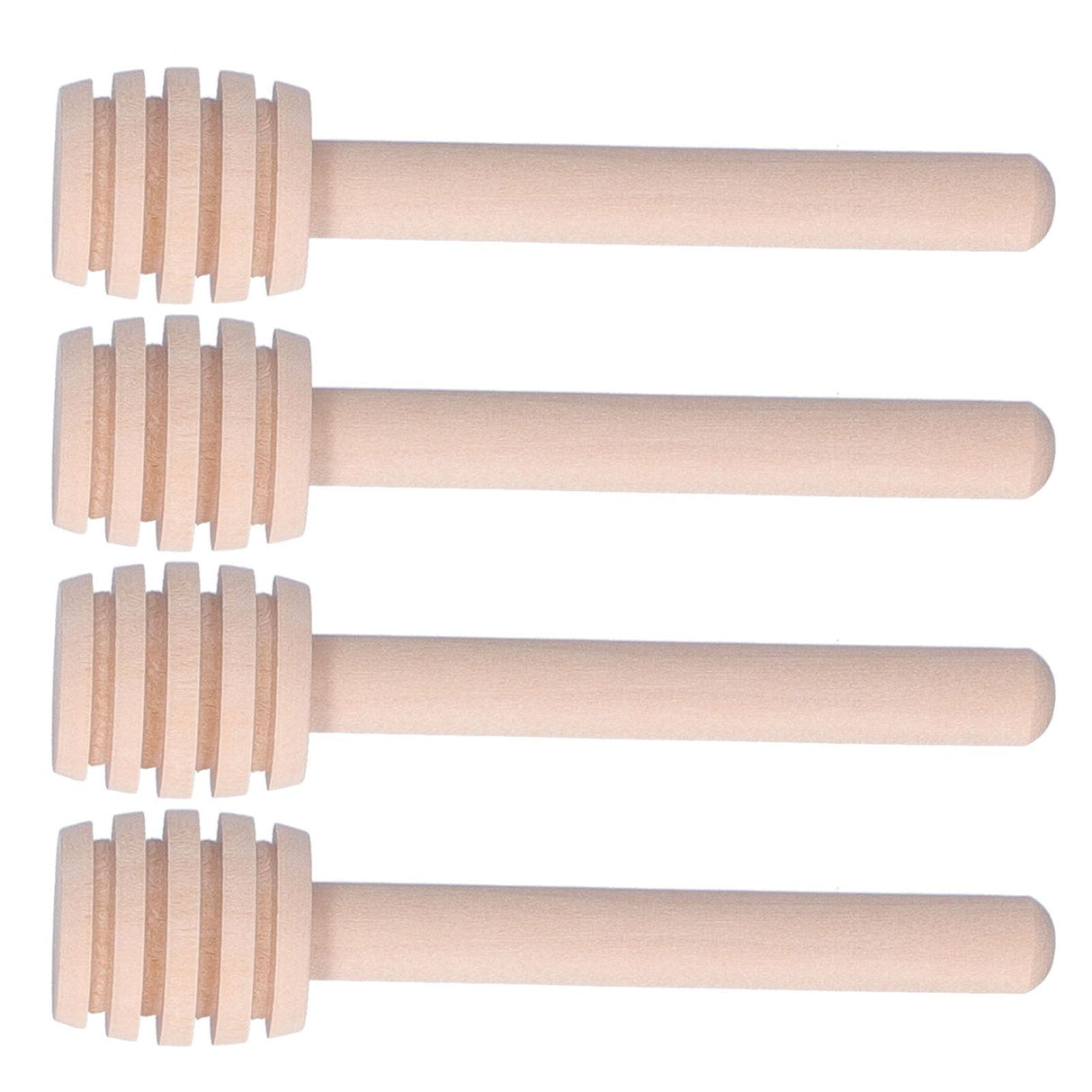 50PCS 8CM Wood Honey Dipper Sticks Honey Stirrer Dispensing Wand for Wedding Party Favors
