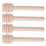 50PCS 8CM Wood Honey Dipper Sticks Honey Stirrer Dispensing Wand for Wedding Party Favors