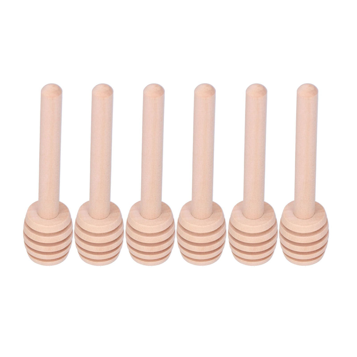50PCS 8CM Wood Honey Dipper Sticks Honey Stirrer Dispensing Wand for Wedding Party Favors