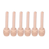 50PCS 8CM Wood Honey Dipper Sticks Honey Stirrer Dispensing Wand for Wedding Party Favors