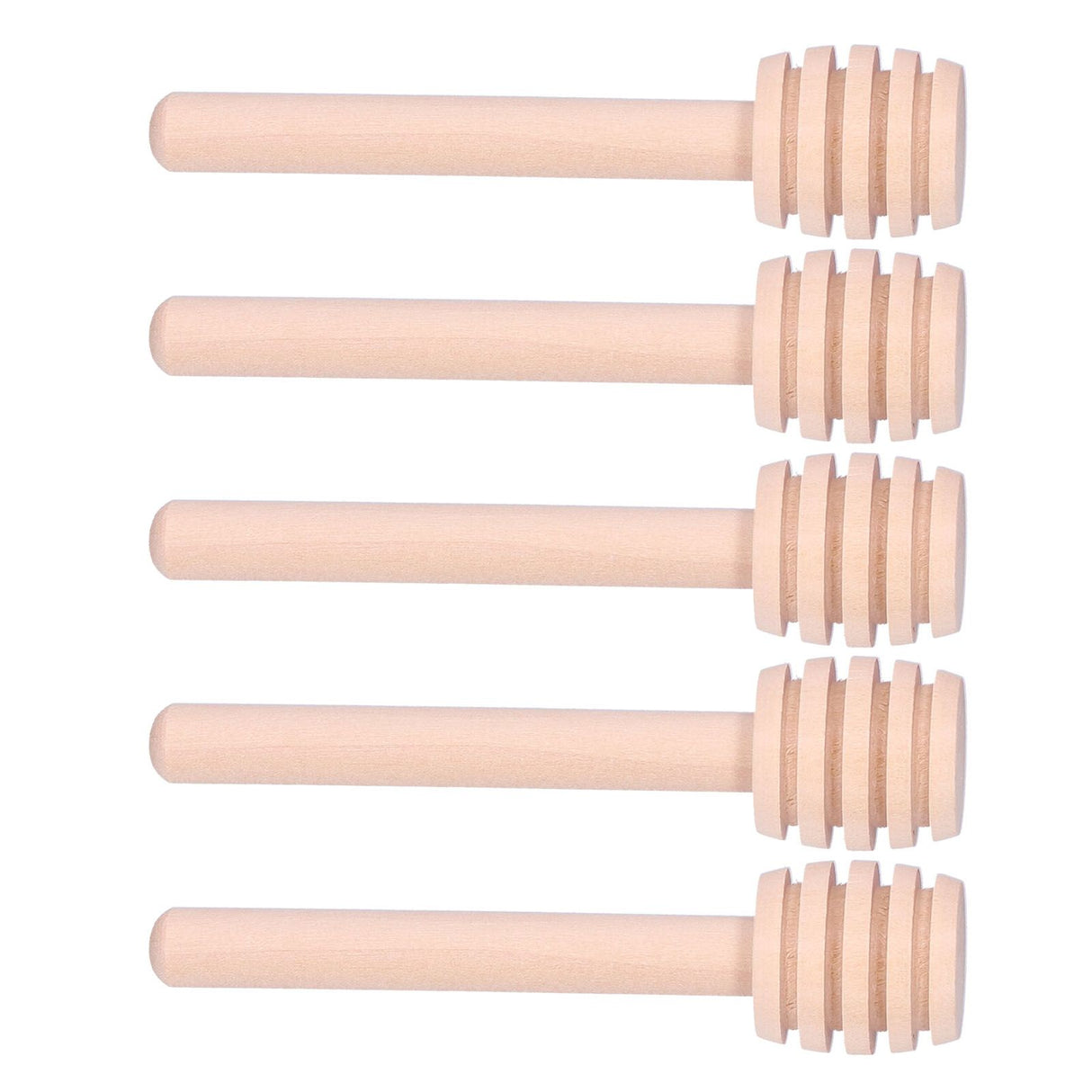 50PCS 8CM Wood Honey Dipper Sticks Honey Stirrer Dispensing Wand for Wedding Party Favors