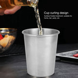 Water Cup Portable Non Slip 304 Stainless Steel Beer Wine Mug Drinkware for Home Use(230ml )