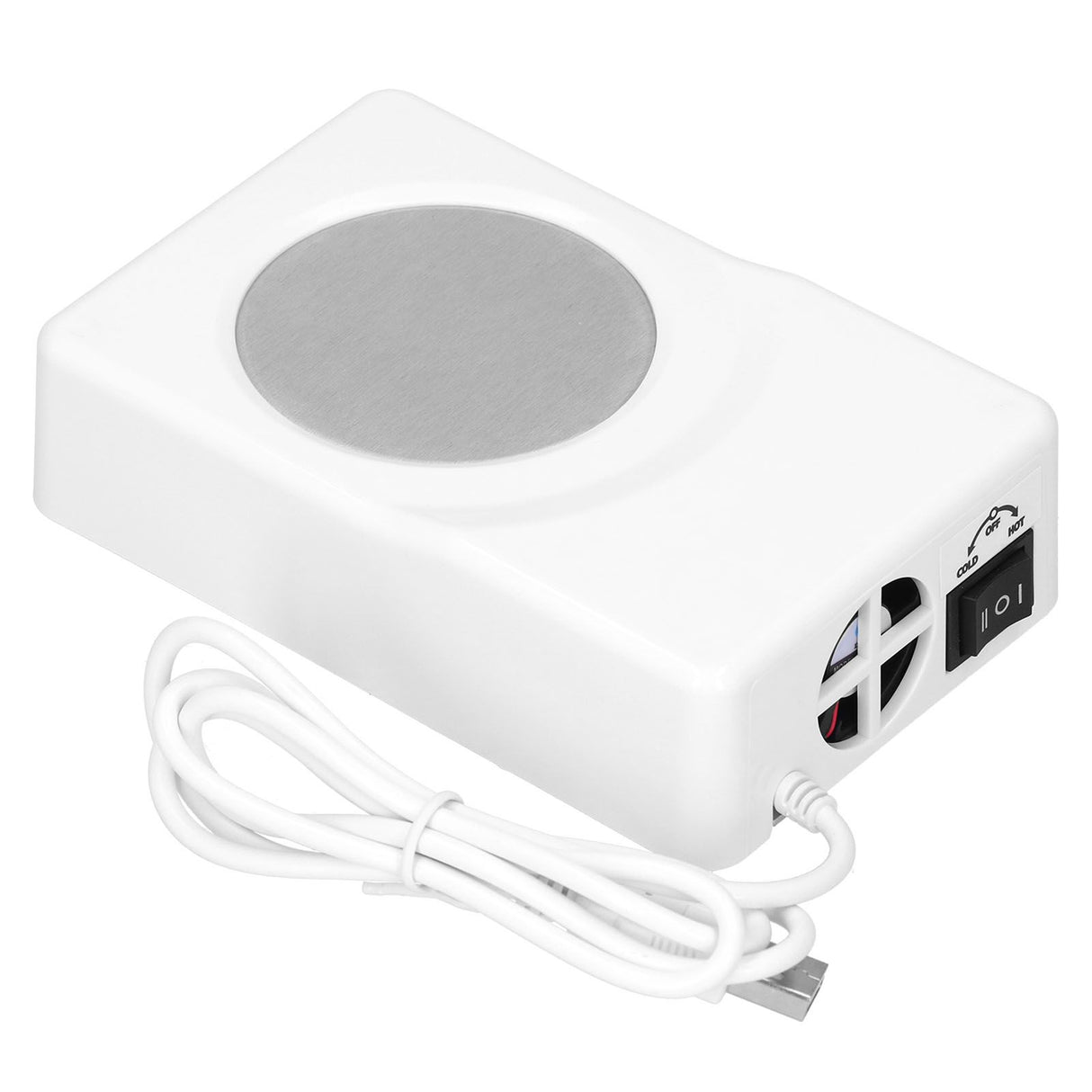 USB Heating Cooling Coaster Portable Cup Warmer Refrigeration Pad for Home Office Car Use