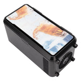 Mini Refrigerator USB Rapid Cooling Electric Fridge Cooler Warmer for Cosmetics DrinksBlack 18W - Rear View