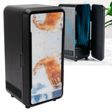 Mini Refrigerator USB Rapid Cooling Electric Fridge Cooler Warmer for Cosmetics DrinksBlack 18W
