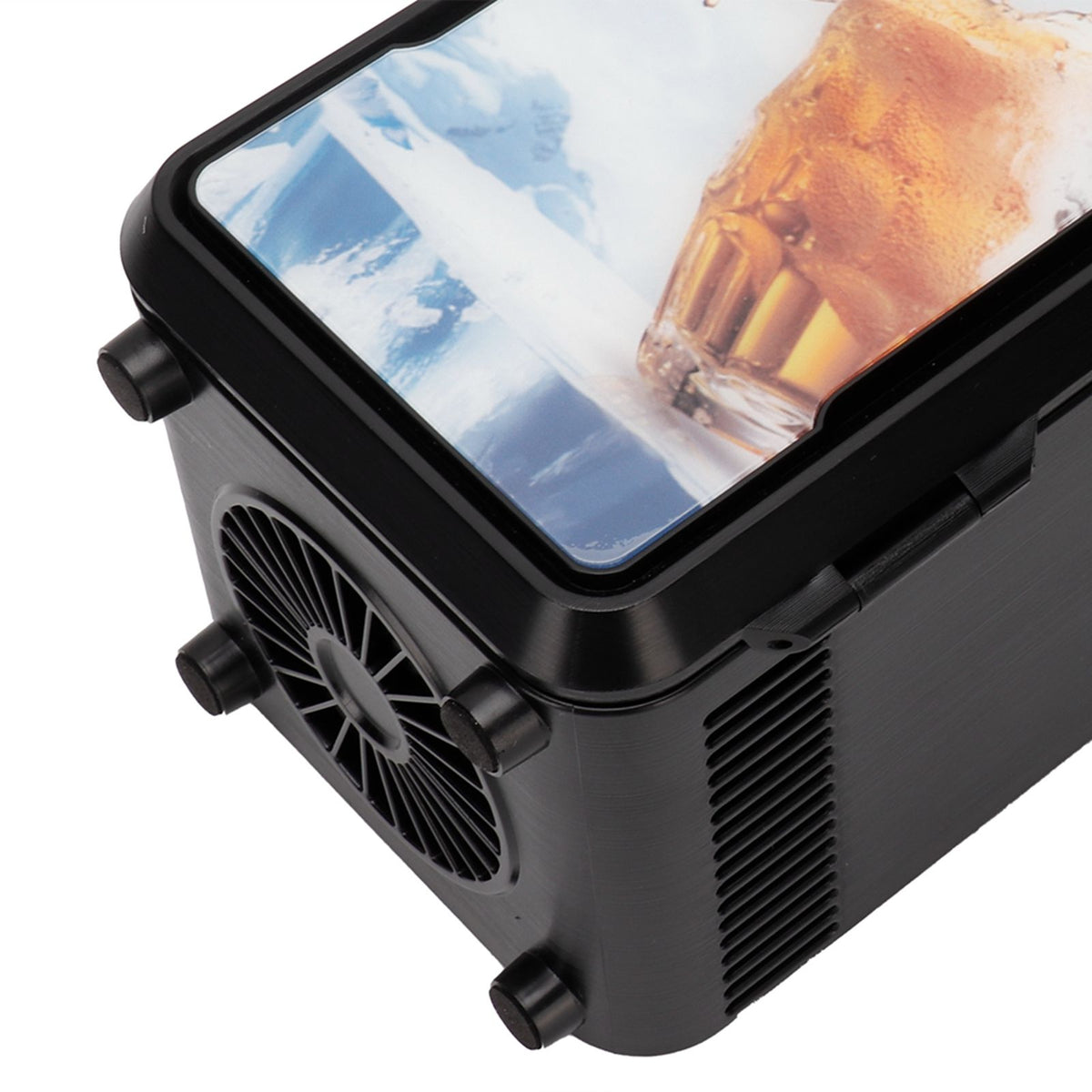 Mini Refrigerator USB Rapid Cooling Electric Fridge Cooler Warmer for Cosmetics DrinksBlack 18W