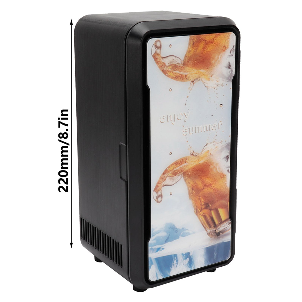 Mini Refrigerator USB Rapid Cooling Electric Fridge Cooler Warmer for Cosmetics DrinksBlack 18W