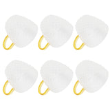 6Pcs Heat Resistant Glass Cup Tea Cup with Handle Tea Set Accessories for Home Tea House - Low Angle