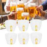 6Pcs Heat Resistant Glass Cup Tea Cup with Handle Tea Set Accessories for Home Tea House