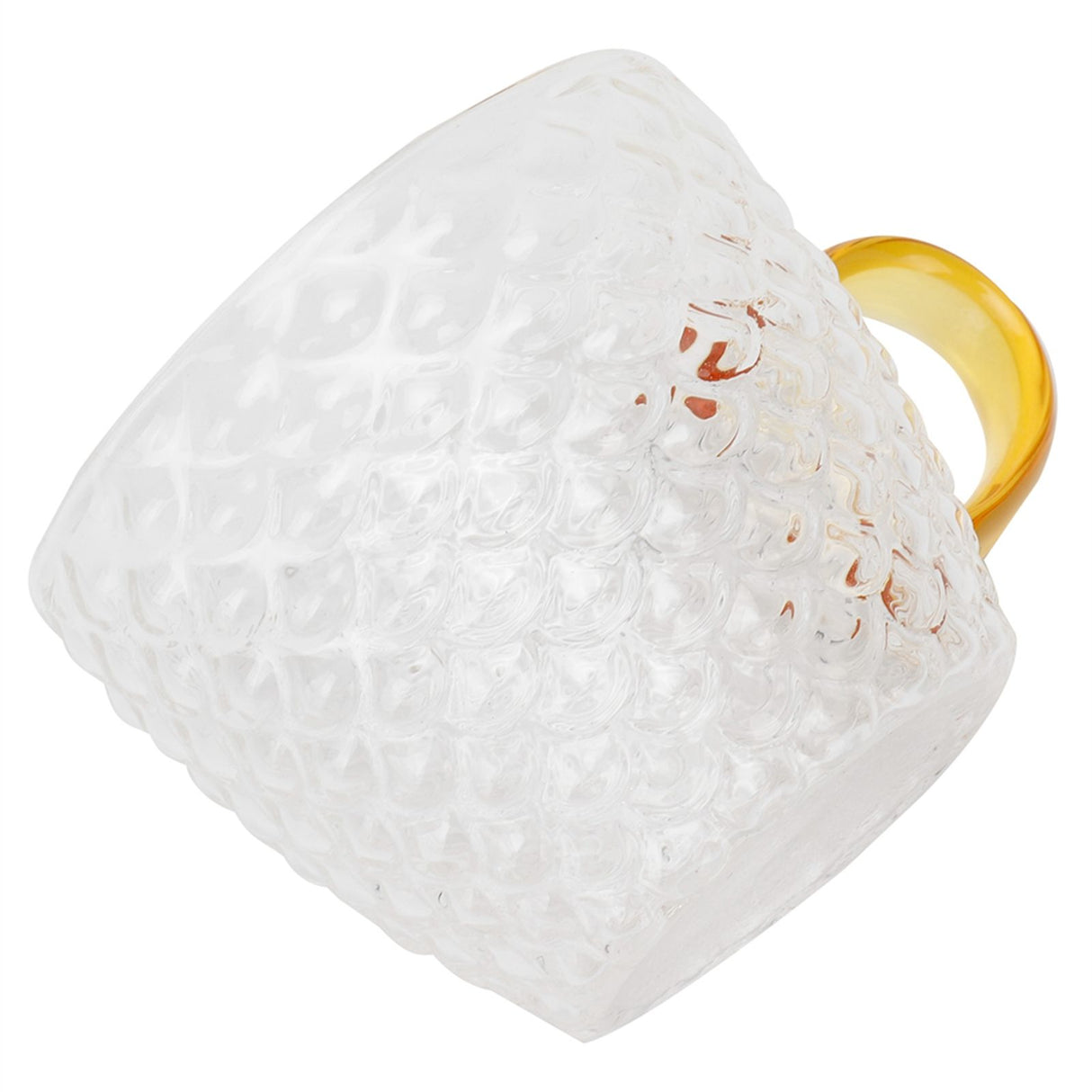 6Pcs Heat Resistant Glass Cup Tea Cup with Handle Tea Set Accessories for Home Tea House