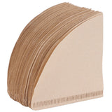 100Pcs Coffee Filter Paper Cone Shaped Disposable Coffer Filters Accessory 14x10cm - Front View