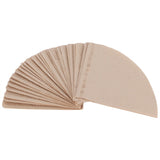 100Pcs Coffee Filter Paper Cone Shaped Disposable Coffer Filters Accessory 14x10cm - Side View