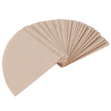 100Pcs Coffee Filter Paper Cone Shaped Disposable Coffer Filters Accessory 14x10cm