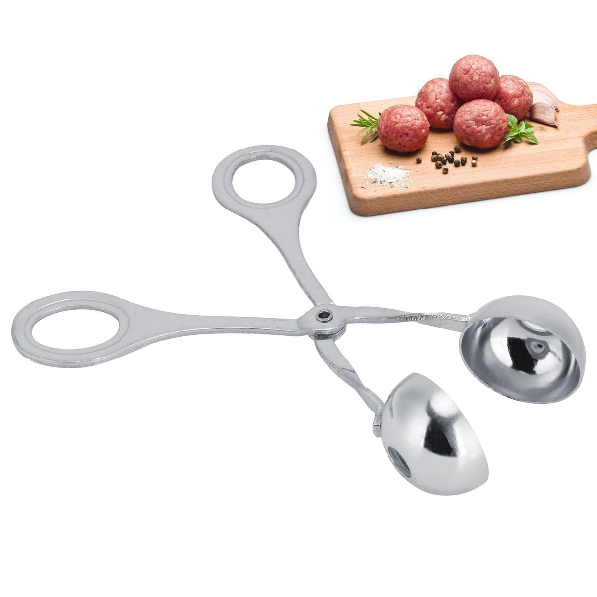 Meatball Scoop Stainless Steel DIY Meat Ball Maker Tongs Home Kitchen AccessoriesS
