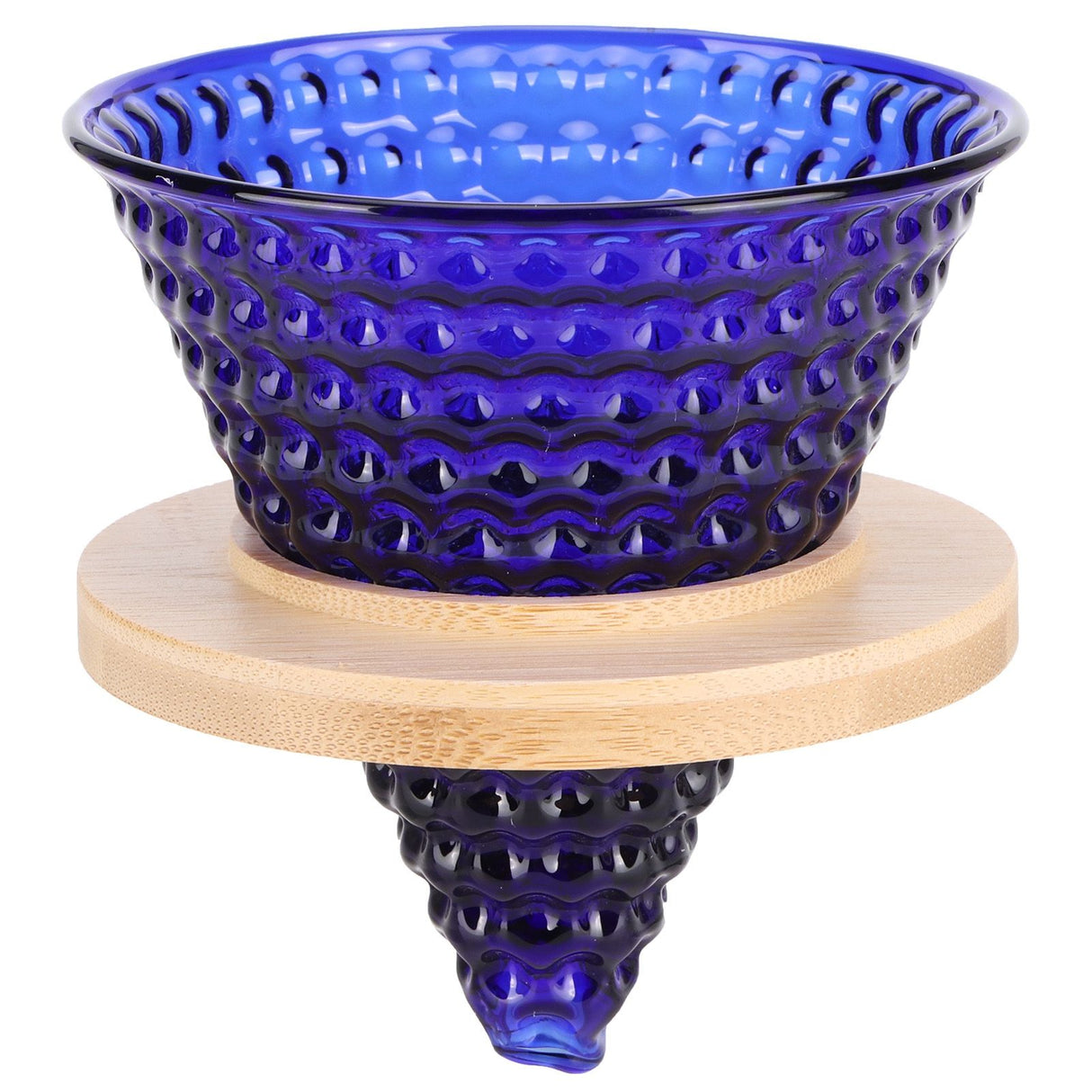 Coffee Pot Filter reusable glass Coffee Dripper Funnel Kettle Brewer AccessoriesBlue