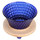 Coffee Pot Filter reusable glass Coffee Dripper Funnel Kettle Brewer AccessoriesBlue - 45-Degree Angle