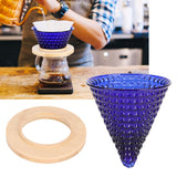Coffee Pot Filter reusable glass Coffee Dripper Funnel Kettle Brewer AccessoriesBlue - Extra Image
