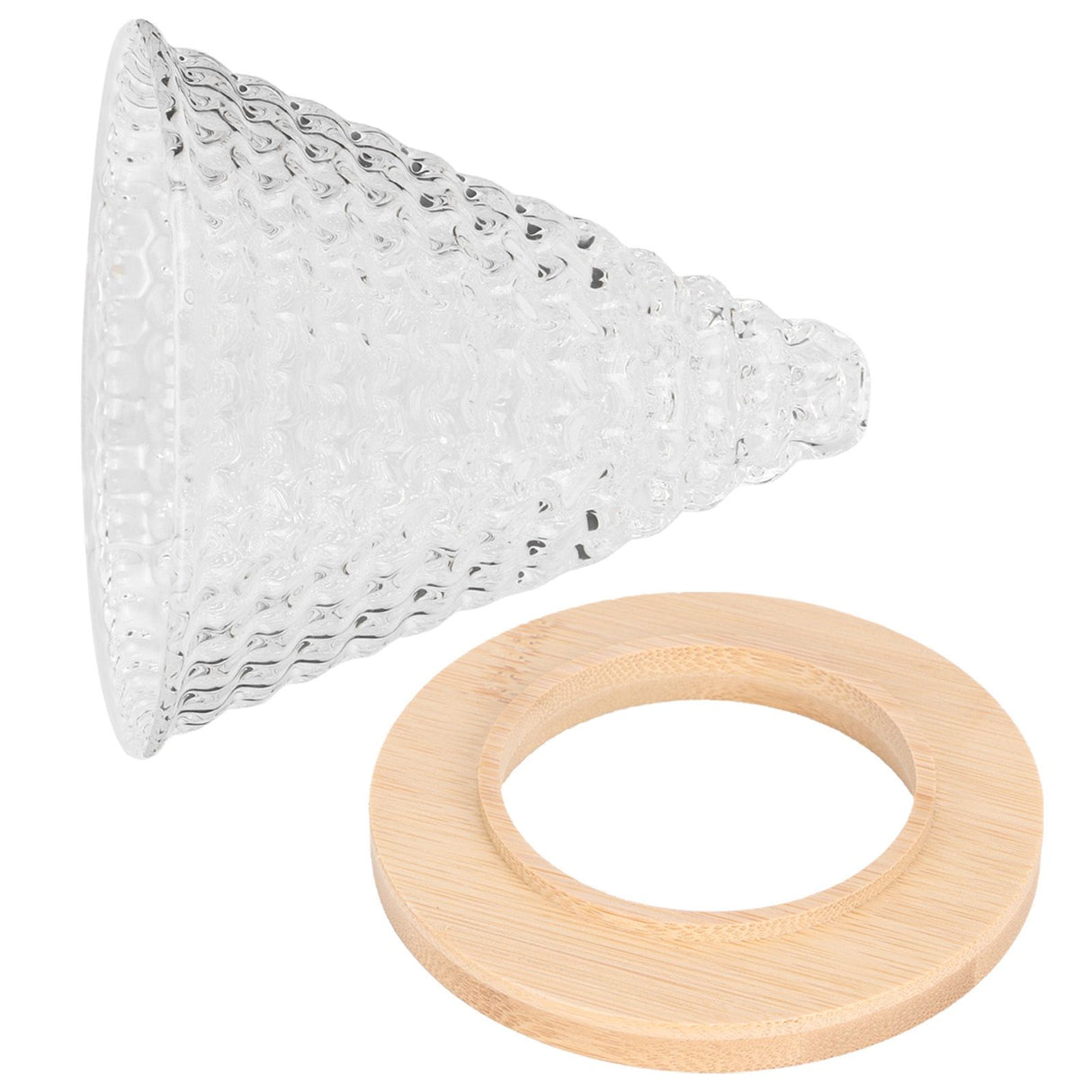 Coffee Pot Filter reusable glass Coffee Dripper Funnel Kettle Brewer AccessoriesTransparent