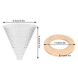 Coffee Pot Filter reusable glass Coffee Dripper Funnel Kettle Brewer AccessoriesTransparent