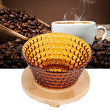 Coffee Pot Filter reusable glass Coffee Dripper Funnel Kettle Brewer AccessoriesBrown