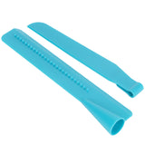 Cake Smoother Ruler Height Adjustable Cream Butter Scraper Cake Decorating Tool Blue - Front View