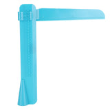 Cake Smoother Ruler Height Adjustable Cream Butter Scraper Cake Decorating Tool Blue - Rear View
