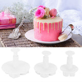 3Pcs Cake Decorating Mold Hydrangea Pattern Biscuits Cutter Spring Mold Baking Pastry Tool - Extra Image