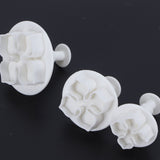 3Pcs Cake Decorating Mold Hydrangea Pattern Biscuits Cutter Spring Mold Baking Pastry Tool - Extra Image