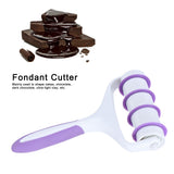 Fondant Dough Roller Cutter Biscuits Pastry Mold Household Baking Cake DIY Decorating Tool