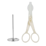Piping Flower Scissors Nail Icing Cake Decorating DIY Cupcake Pastry Baking Tool - Close-Up Angle