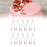 10Pcs Cake Lace Clip Fondant Cake Edge Decoration Mold Clamp Home Baking Accessory