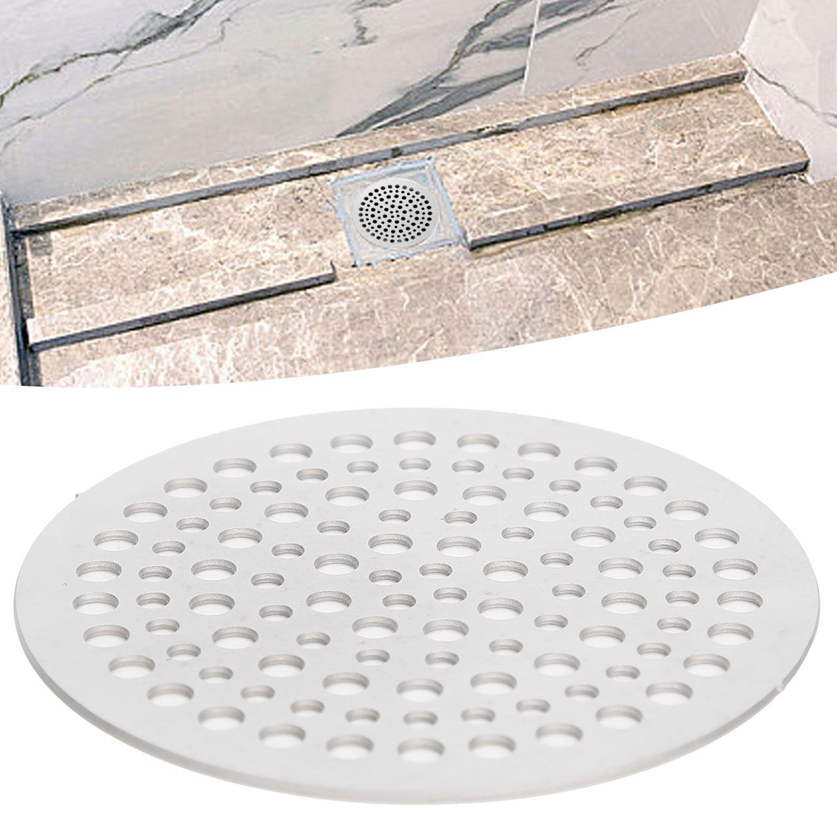 68mm Round Floor Drain Cover Sewer Anti Blocking Hair Strainer Filter Drain Catcher Cover