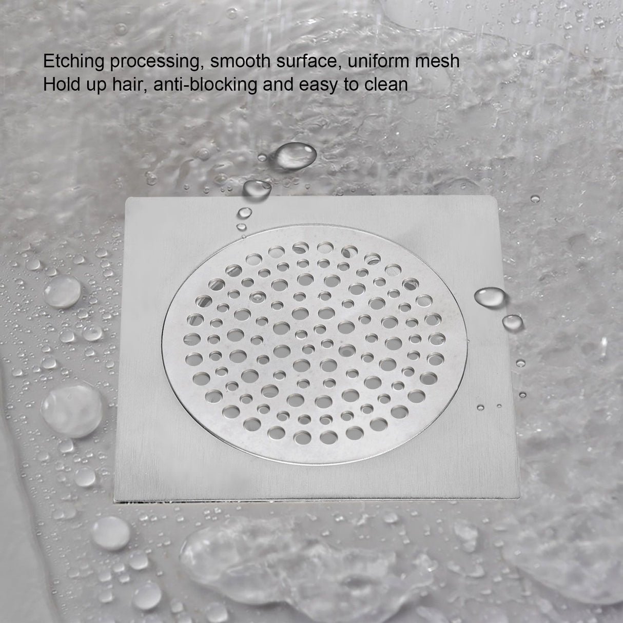 68mm Round Floor Drain Cover Sewer Anti Blocking Hair Strainer Filter Drain Catcher Cover