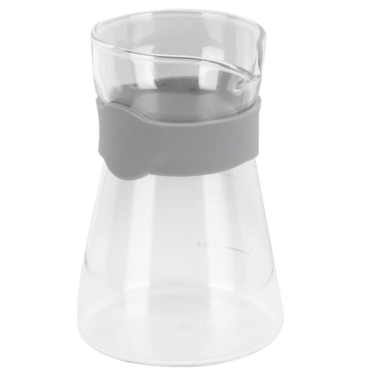 Home Coffee Pot High Borosilicate Glass Pour Over Coffee Maker Kettle with Scales(Transparent )