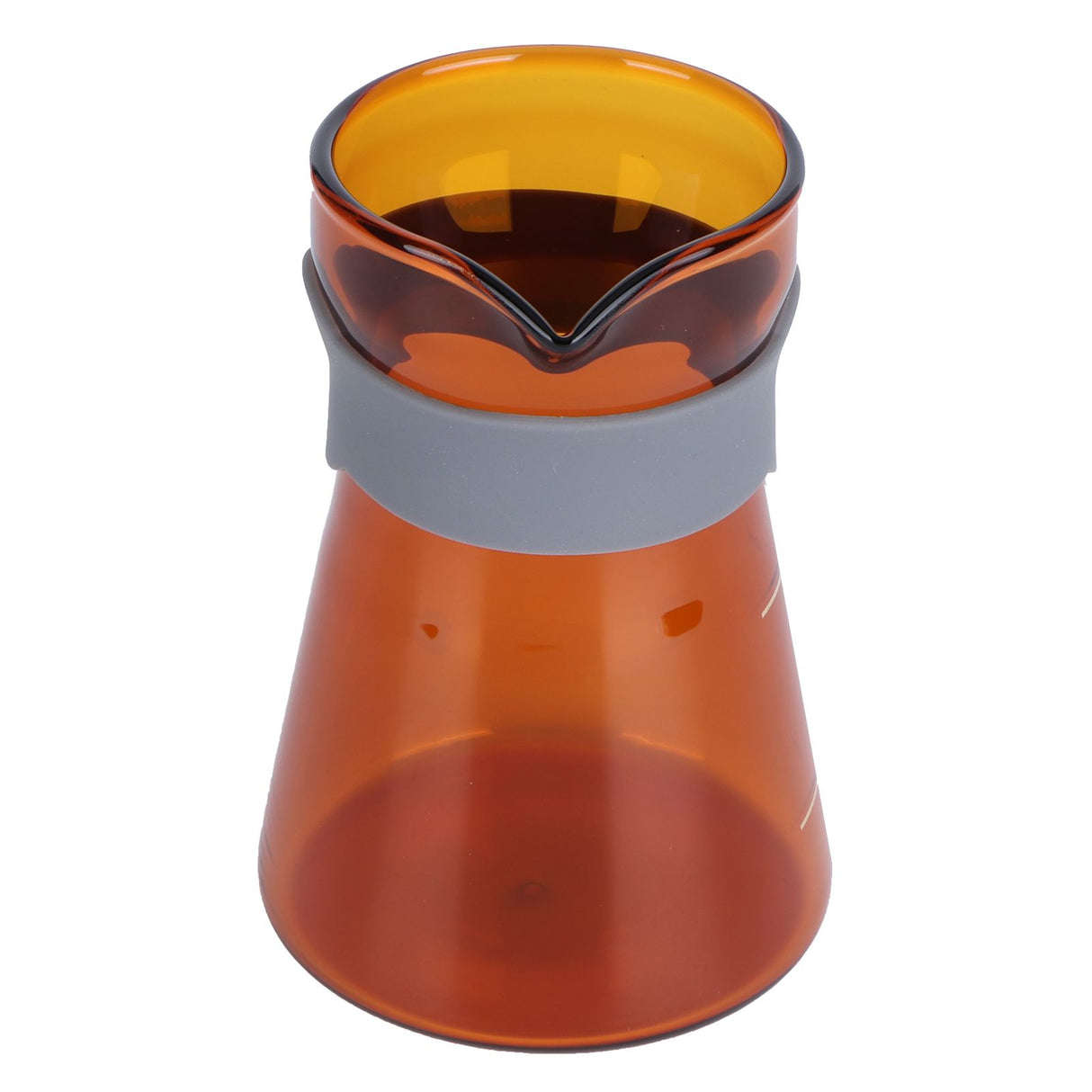 Home Coffee Pot High Borosilicate Glass Pour Over Coffee Maker Kettle with Scales(Brown )