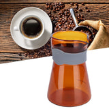 Home Coffee Pot High Borosilicate Glass Pour Over Coffee Maker Kettle with Scales(Brown ) - Extra Image