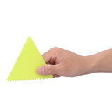 3PCS/Set Cake Cream Scraper Pasty Cutters Scraper Irregular Teeth Edge DIY SmootherGreen - Extra Image