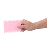3PCS/Set Cake Cream Scraper Dough Pasty Cutters Scraper Kitchen Tool DIY Baking ToolPink