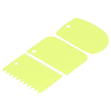 3PCS/Set Cake Cream Scraper Dough Pasty Cutters Scraper Kitchen Tool DIY Baking ToolGreen