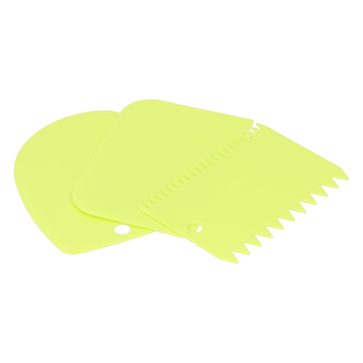 3PCS/Set Cake Cream Scraper Dough Pasty Cutters Scraper Kitchen Tool DIY Baking ToolGreen