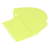 3PCS/Set Cake Cream Scraper Dough Pasty Cutters Scraper Kitchen Tool DIY Baking ToolGreen