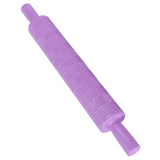 Fondant Cake Rolling Pin Embossing Roller Bakery Cookies Pastry Decorating ToolsGrid