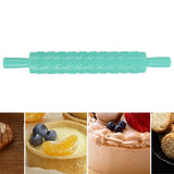 Fondant Cake Rolling Pin Embossing Roller Bakery Cookies Pastry Decorating ToolsGrass - Extra Image