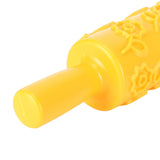 Fondant Cake Embossing Rolling Pin Baking Dough Roller Cookies Biscuits Decorating ToolFlower Pattern
