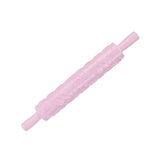 Fondant Rolling Pin Plastic Embossed Roller for Cookies Biscuits Pastry Cake Decoration(HeartShape ) - Side View