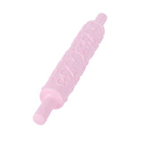 Fondant Rolling Pin Plastic Embossed Roller for Cookies Biscuits Pastry Cake Decoration(HeartShape )